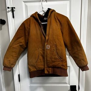 Carhartt Tan and Black Quilted Jacket